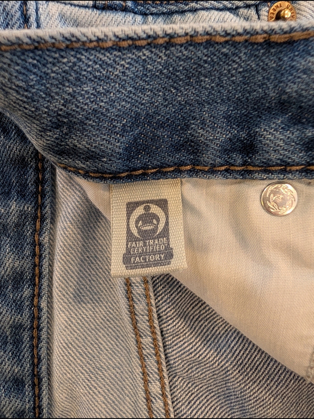 Universal Thread Two-Tone Denim Jeans — Navy & Light Blue - Picture 6 of 8
